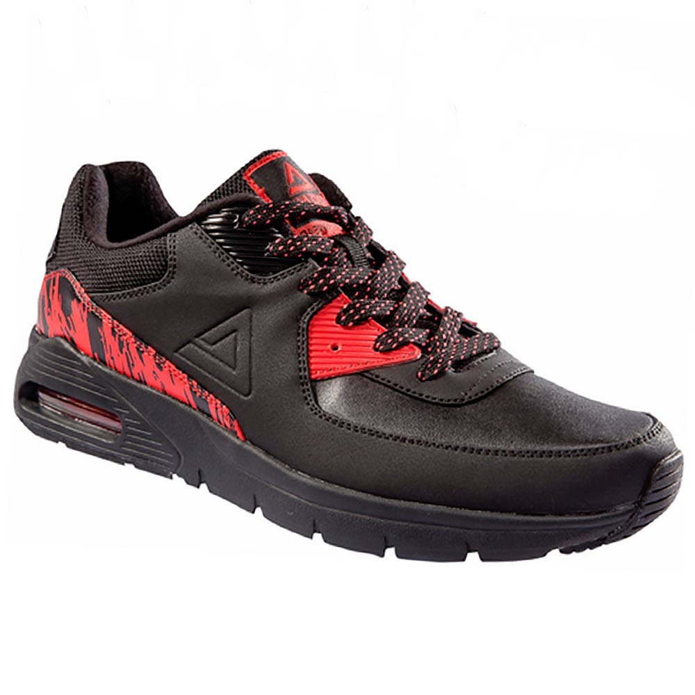 ZAPATILLAS CASUAL E74518 NEGRO ROJO