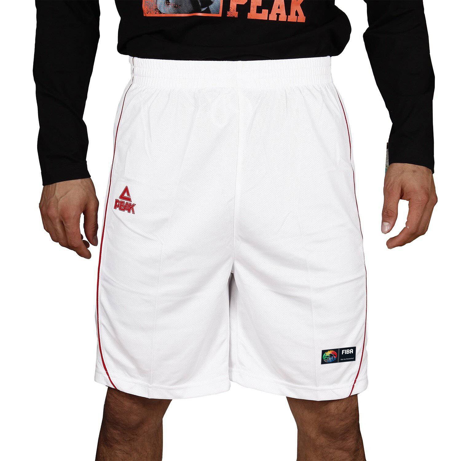 SHORT DE BASKET PERU OFICIAL FIBA BLANCO